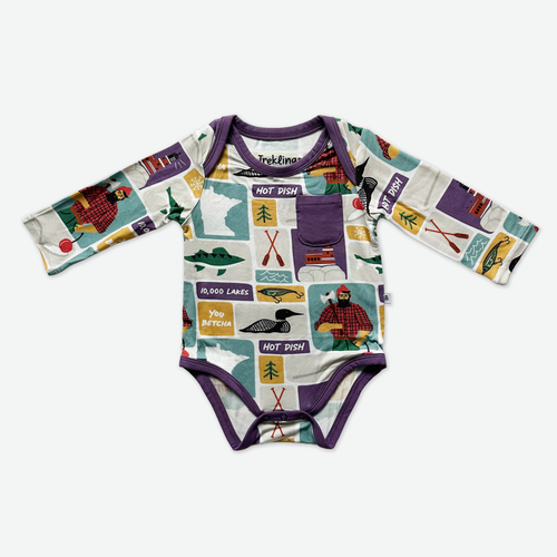 Explore Minnesota Long Sleeve Bamboo Onesie