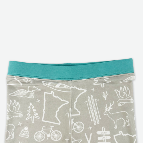 Outdoors in Minnesota Two-Piece Bamboo Pajama Set