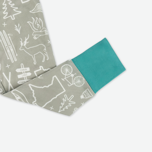 Outdoors in Minnesota Two-Piece Bamboo Pajama Set