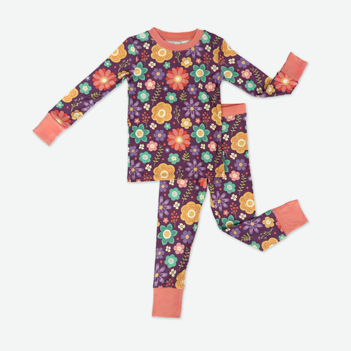 Wandering in Wildflowers Two-Piece Bamboo Pajama Set
