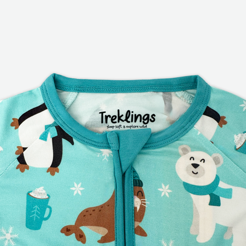 Cocoa with Polar Pals Baby Bamboo Zippy