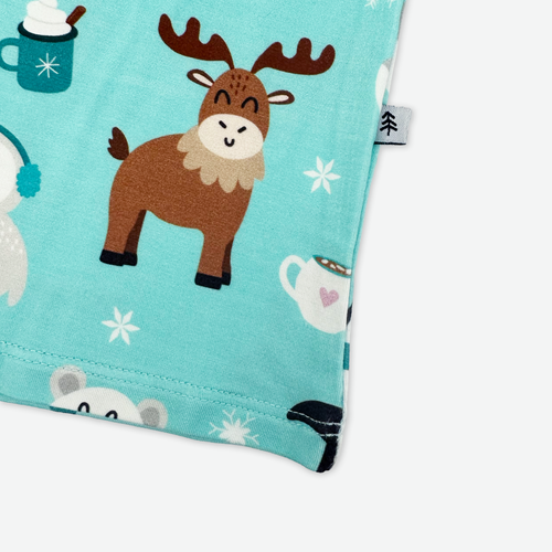 Cocoa with Polar Pals Two-Piece Bamboo Pajama Set