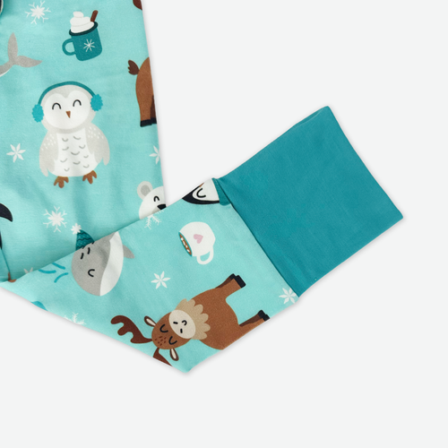 Cocoa with Polar Pals Two-Piece Bamboo Pajama Set