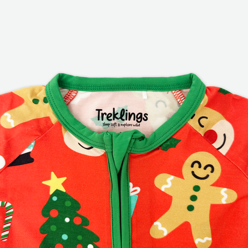 Christmas with Santa Baby Bamboo Zippy