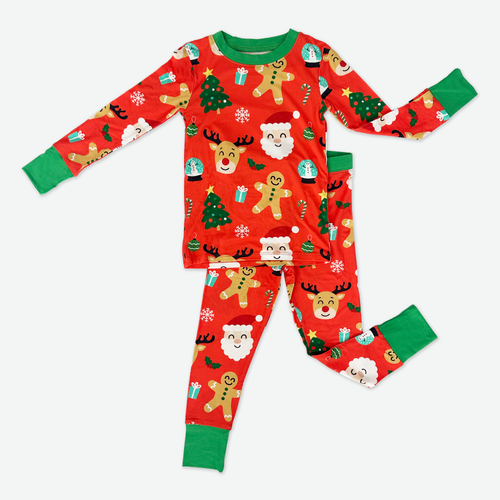 Christmas with Santa Two-Piece Bamboo Pajama Set