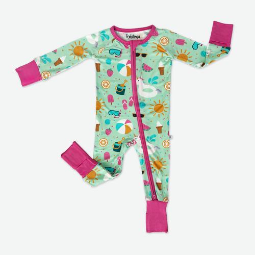 Summer Party Baby Bamboo Zippy
