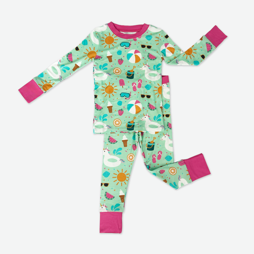 Summer Party Two-Piece Bamboo Pajama Set