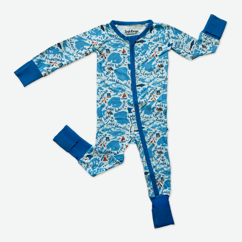Minnesota Lakes Baby Bamboo Zippy
