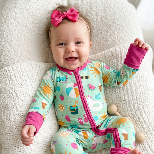 Summer Party Baby Bamboo Zippy