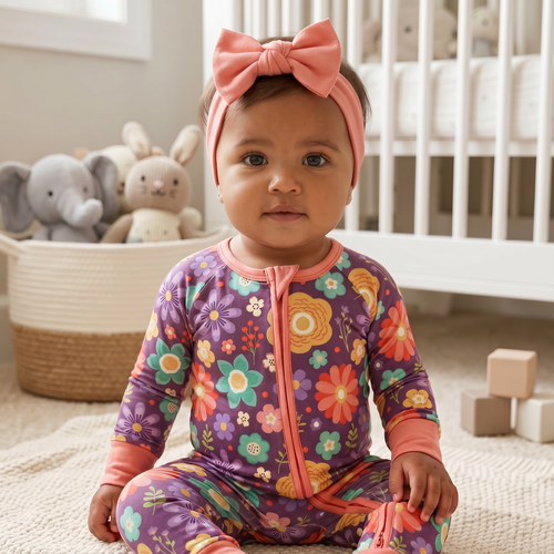 Wandering in Wildflowers Baby Bamboo Zippy